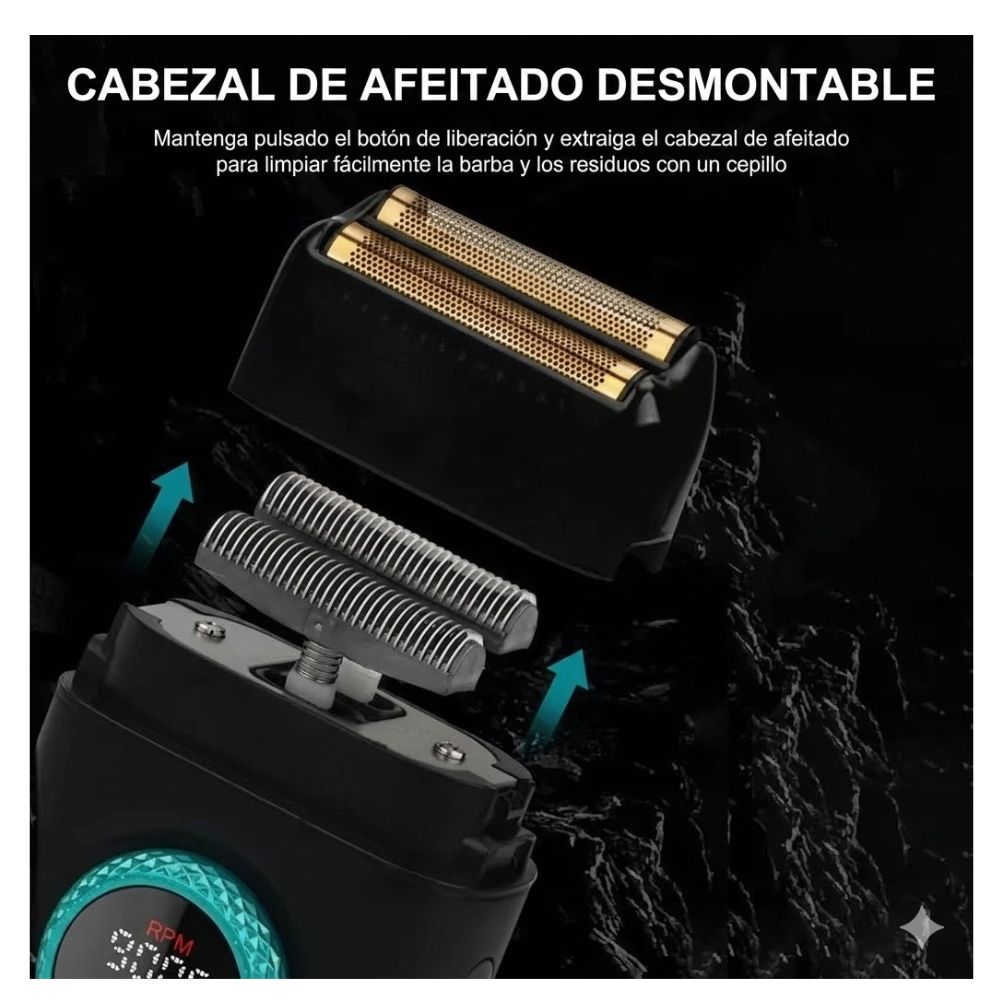VGR SHAVER V-377 AFEITADORA INALÁMBRICO - 6