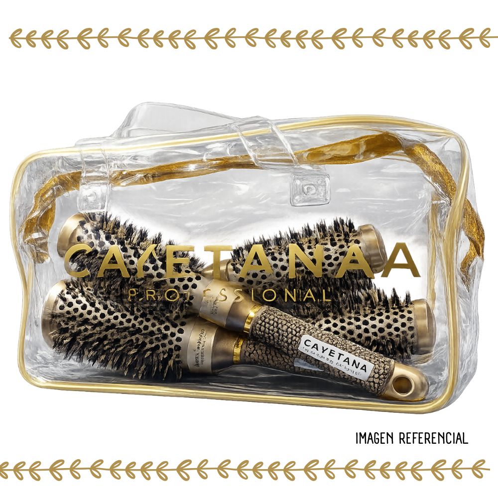 SET 4 CEPILLOS NANO TECHNOLOGY CAYETANA PROFESSIONAL GOLD - 7