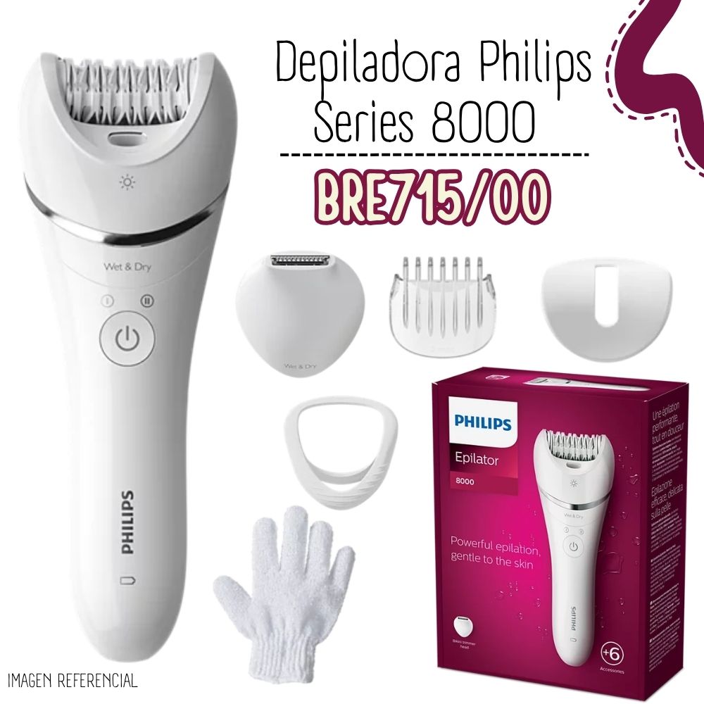 DEPILADORA PHILIP|S SERIE 8000 BRE715/00 - 1