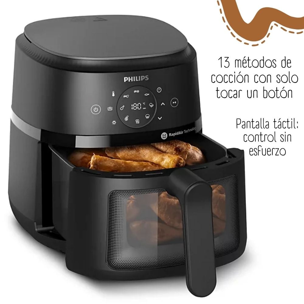 FREIDORA DE AIRE PHILIPS DE 4.2LTS - DIGITAL NA220/00 - 2