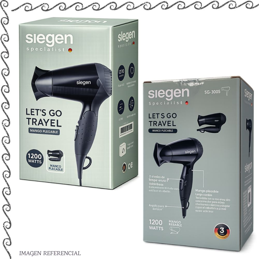 MINI SECADORA DE CABELLO SIEGEN SG-3005 - 7