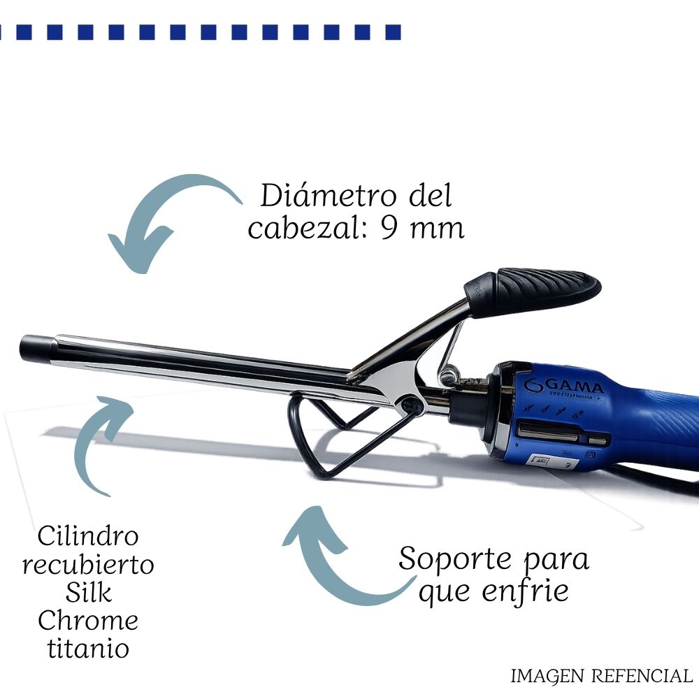 RIZADOR DE CABELLO GAMA CURLY BRAVO DE 9MM - BECCG0000000442 - 2