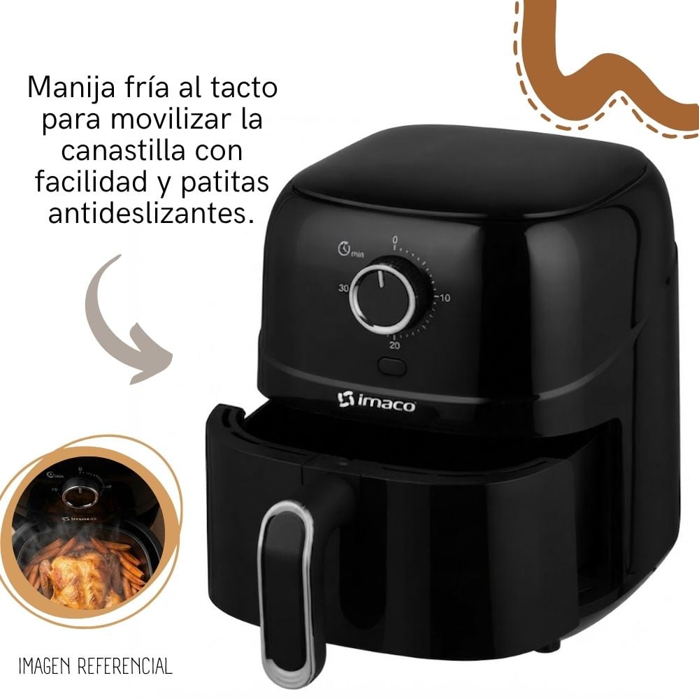 FREIDORA DE AIRE 2 LITROS IMACO - AF2380N - 3