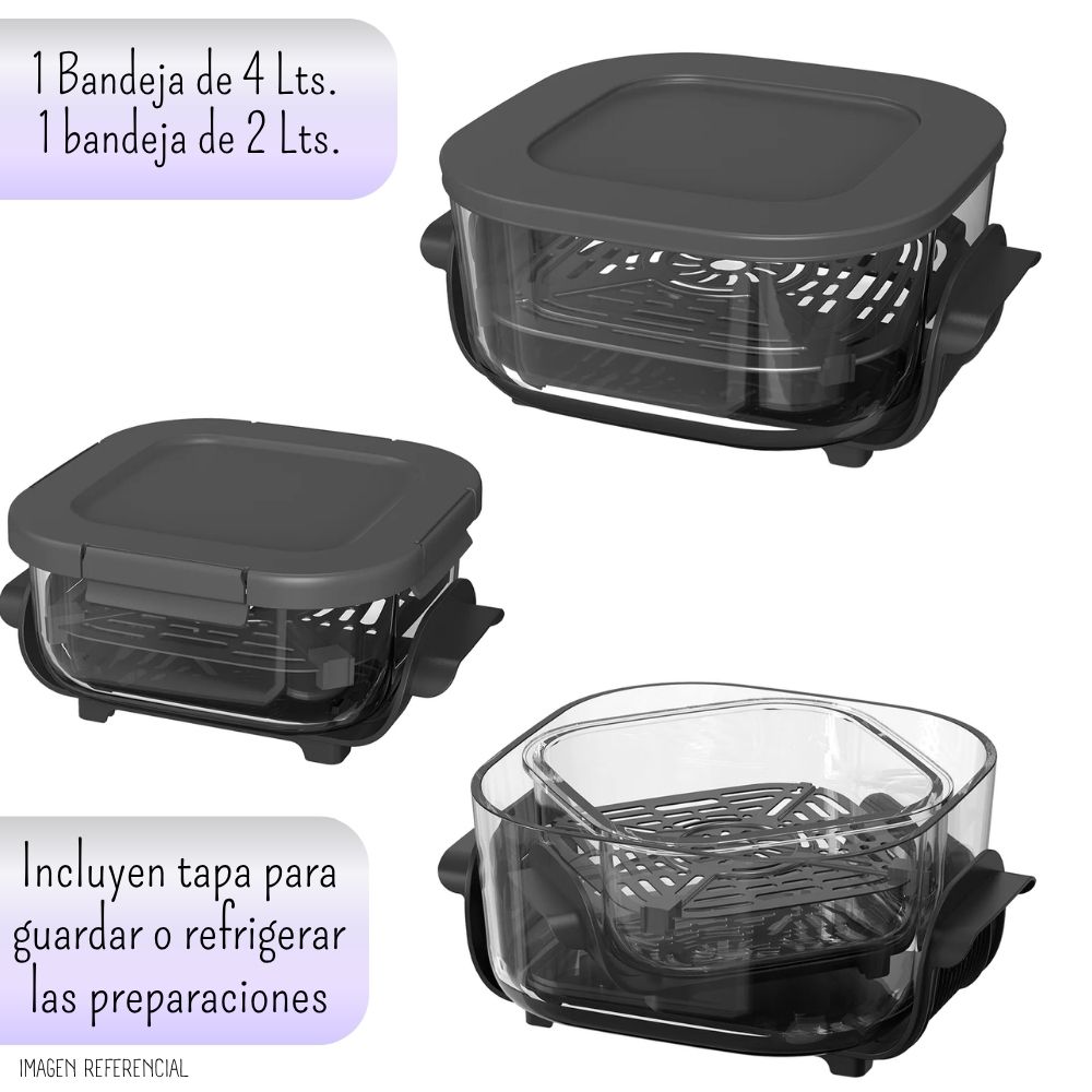 FREIDORA DE AIRE IMACO DUAL GLASS PRO 6 L – AF1524VD - 4