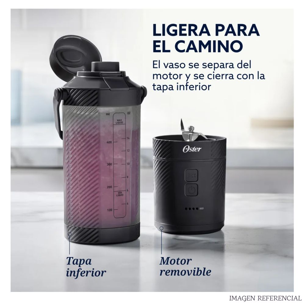 LICUADORA OSTER PORTÁTIL GOMAX 590ML BLSTGFP-B20-000 – NEGRO - 5