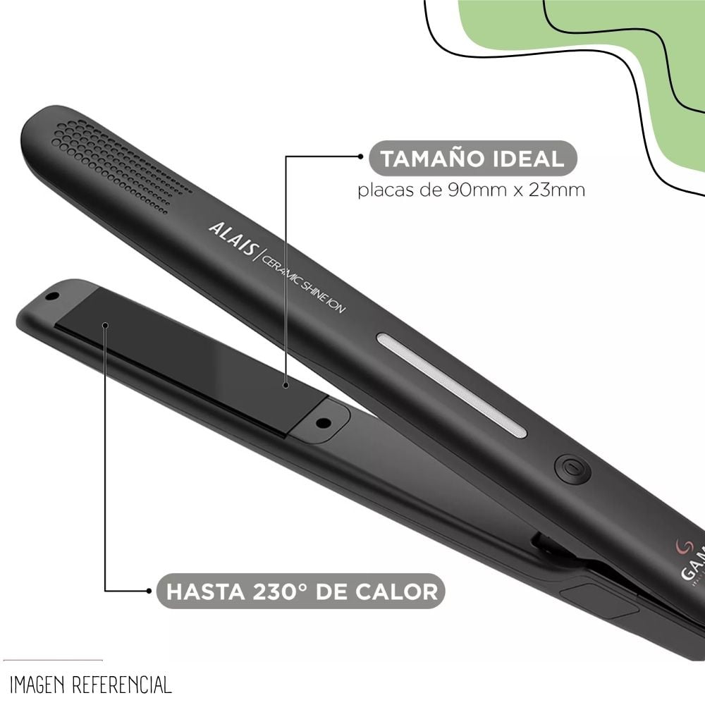 PLANCHA ALISADORA GAMA ALAIS CERAMIC SHINE ION - 4