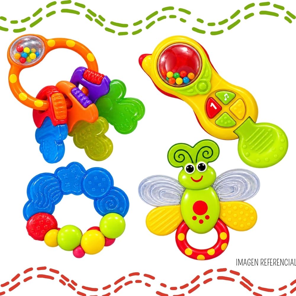 SET DE SONAJEROS BABY TOYS – 4 PIEZAS - 2