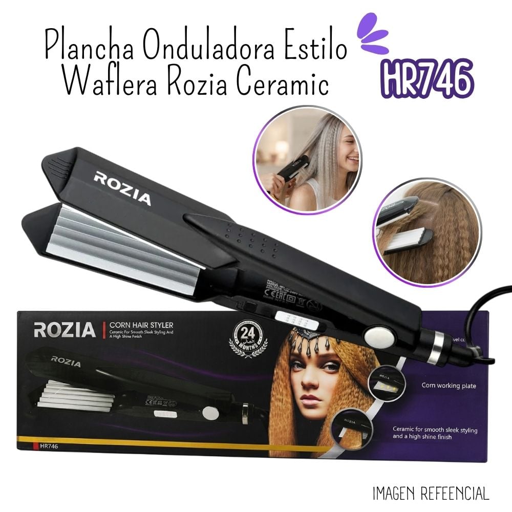 PLANCHA ONDULADORA DE CABELLO ROZIA CERAMIC - HR746 - 1