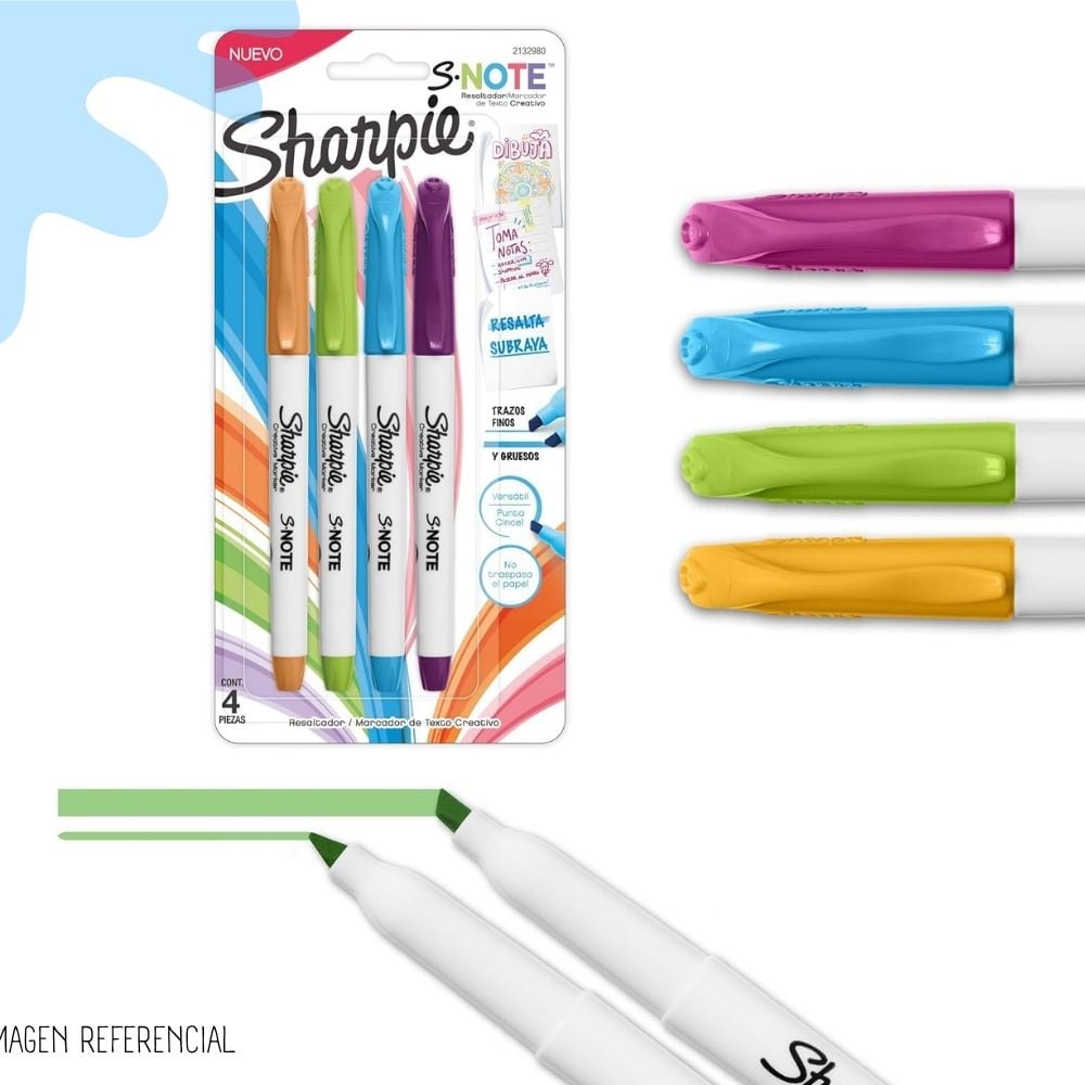 RESALTADOR 4 COLORES INTENSOS SHARPIE 2132980 - 3