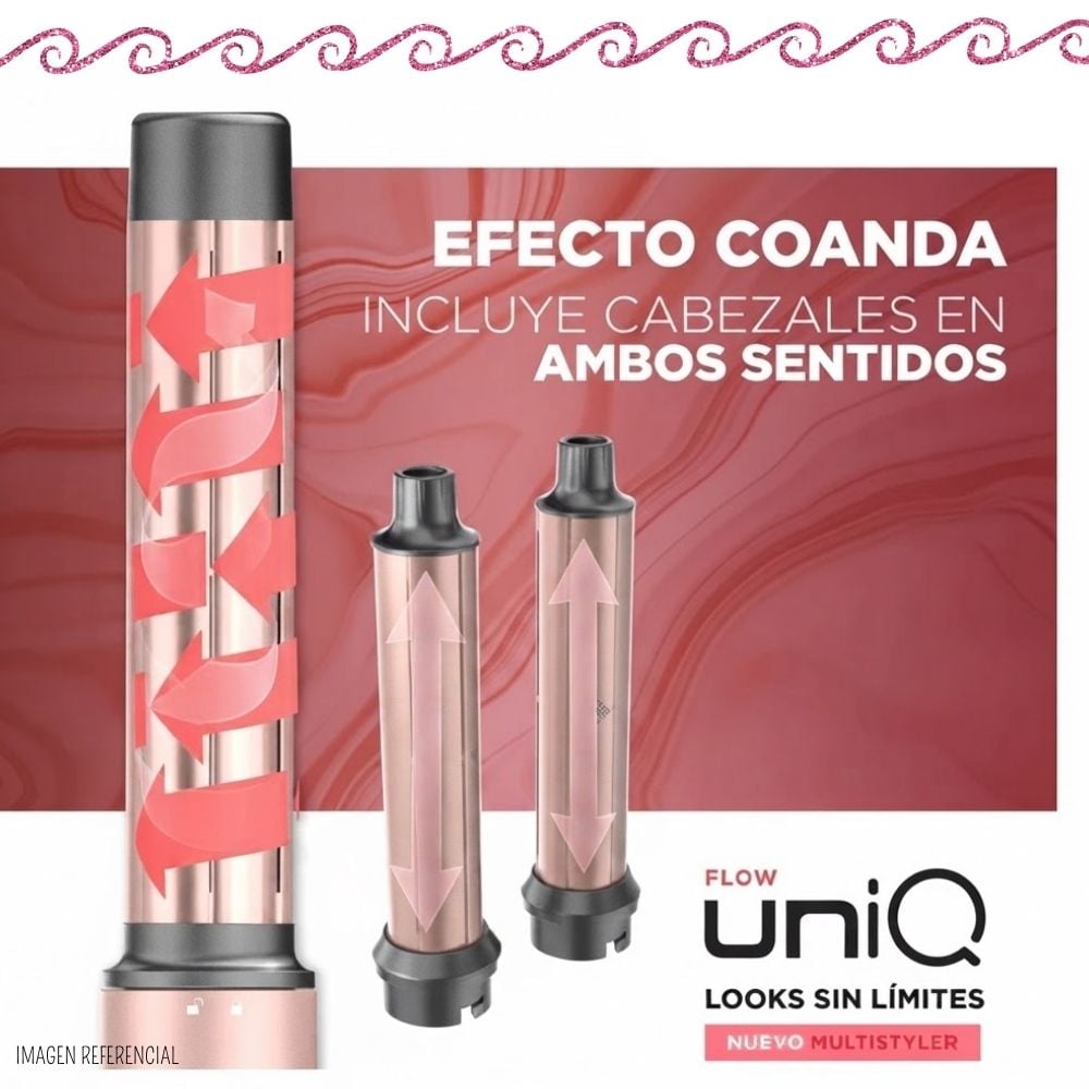 CEPILLO MODELADOR GAMA UNIQ FLOW 12 EN 1 MULTISTYLER - HDCBR0000000669 - 2