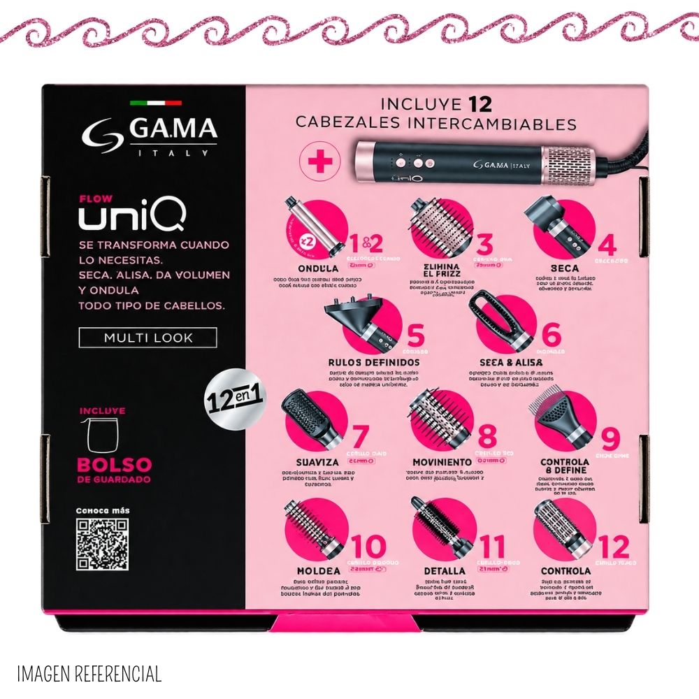 CEPILLO MODELADOR GAMA UNIQ FLOW 12 EN 1 MULTISTYLER - HDCBR0000000669 - 6