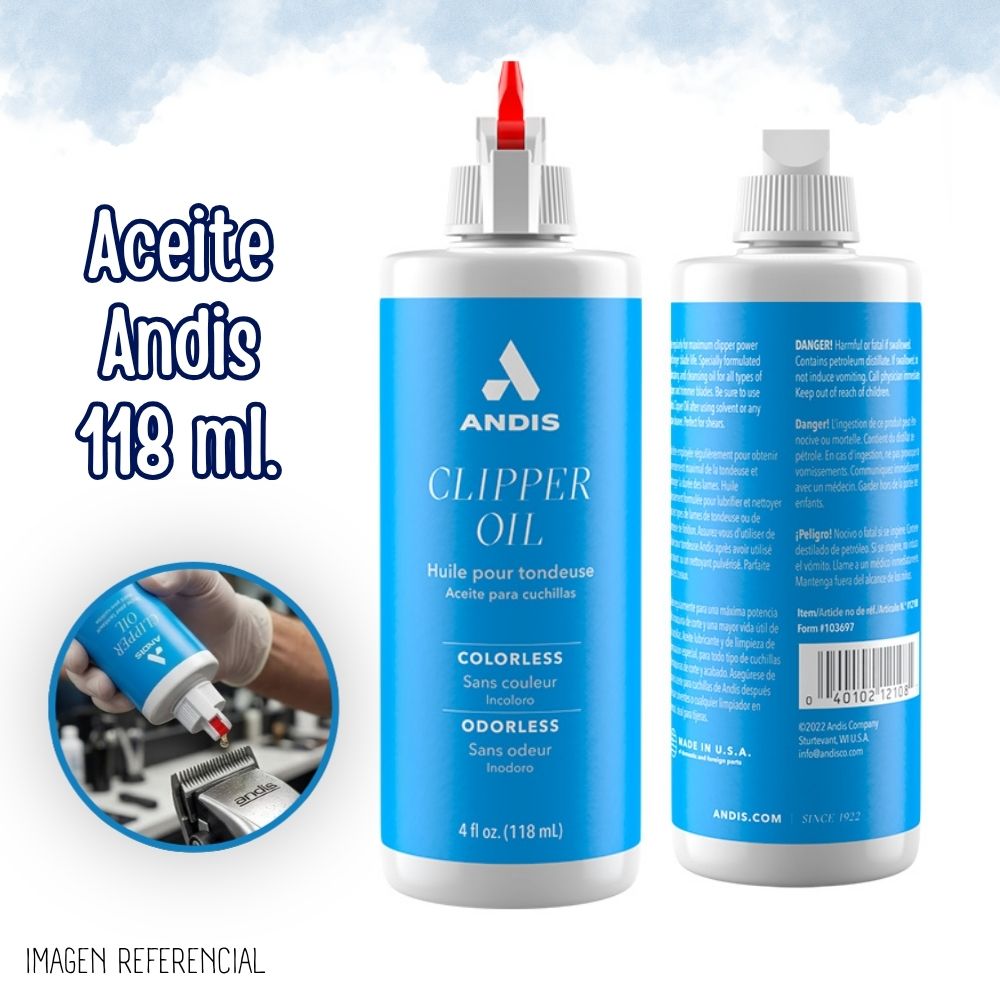ACEITE ANDIS PARA MAQUINAS - 118 ML - 1
