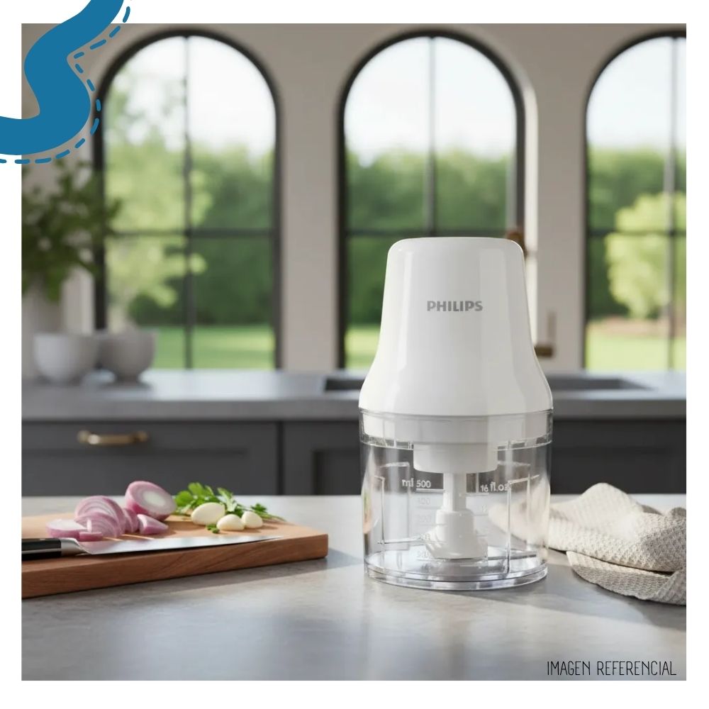 PICADORA DE ALIMENTOS PHILIPS BLANCO HR1393/00 - 6