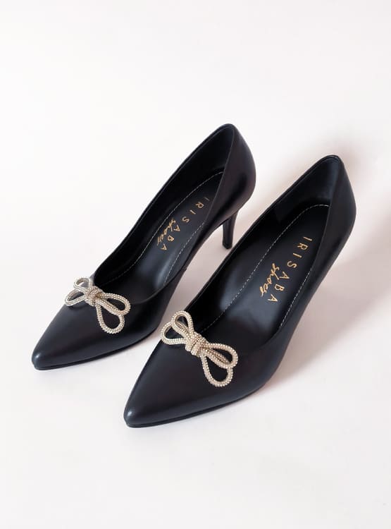 STILETTOS IRISABA PARA MUJER MORGANA NEGRO BRILLOSO - 1