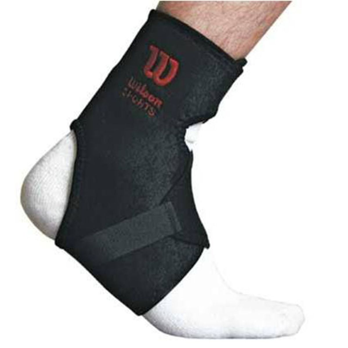 TOBILLERA WILSON NEGRO ALTA CON VELCRO - 1