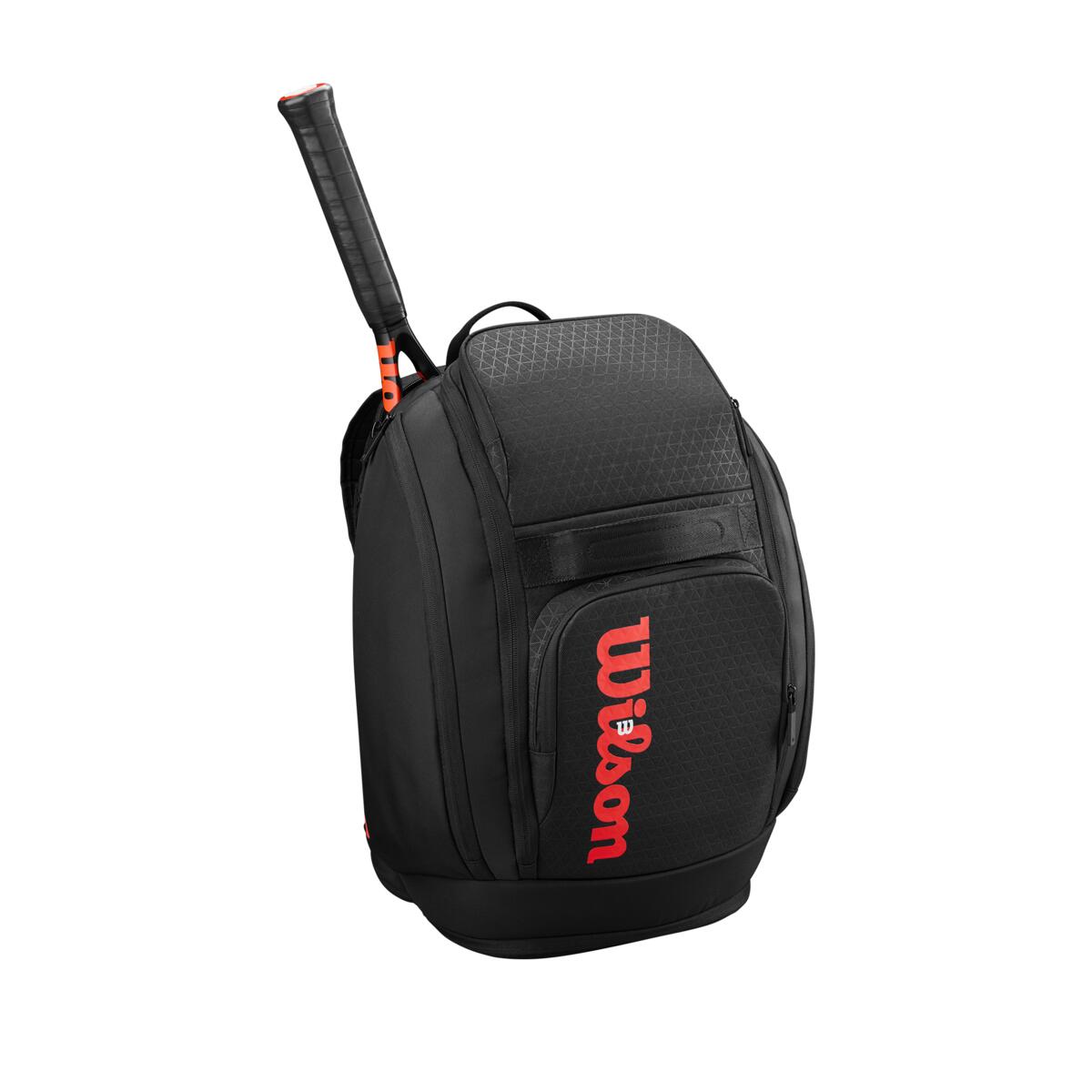 MOCHILA DE TENIS WILSON CLASH V3 BACKPACK BLACK/INFRARED - 2