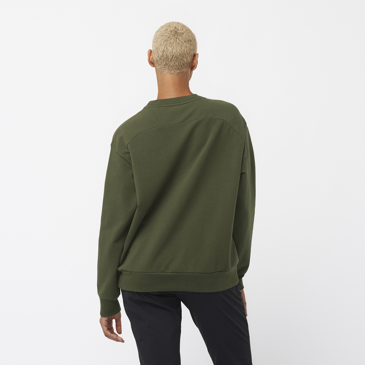 CASACA ESSENTIAL CREW NECK W MUJER - SALOMON - 3