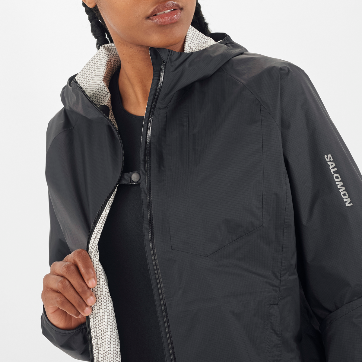 CASACA NEGRO BONATTI WATERPROOF MUJER - SALOMON - 4