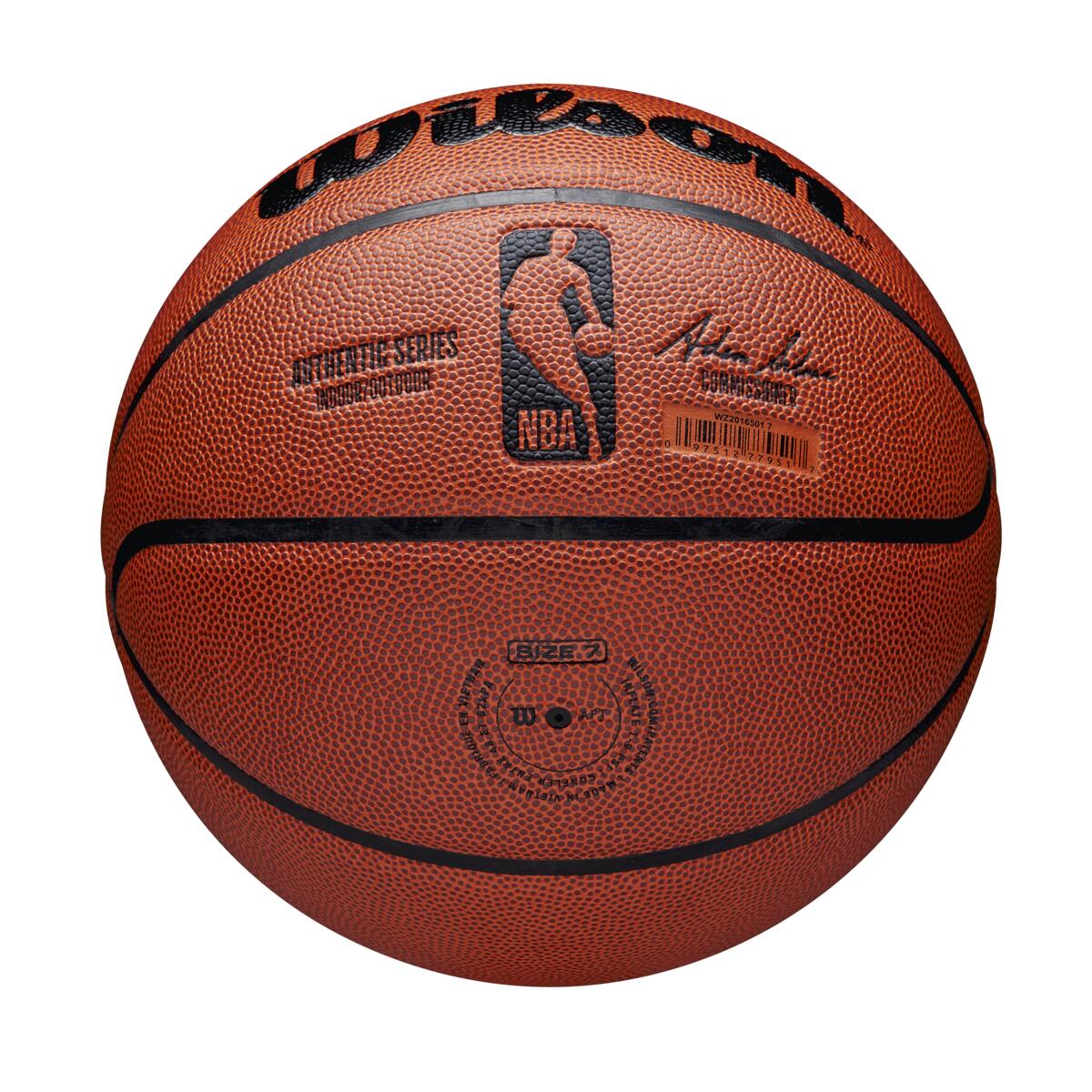 PELOTA DE BASKET NBA AUTHENTIC INDOOROUTDOOR SZ7 - WILSON - 5