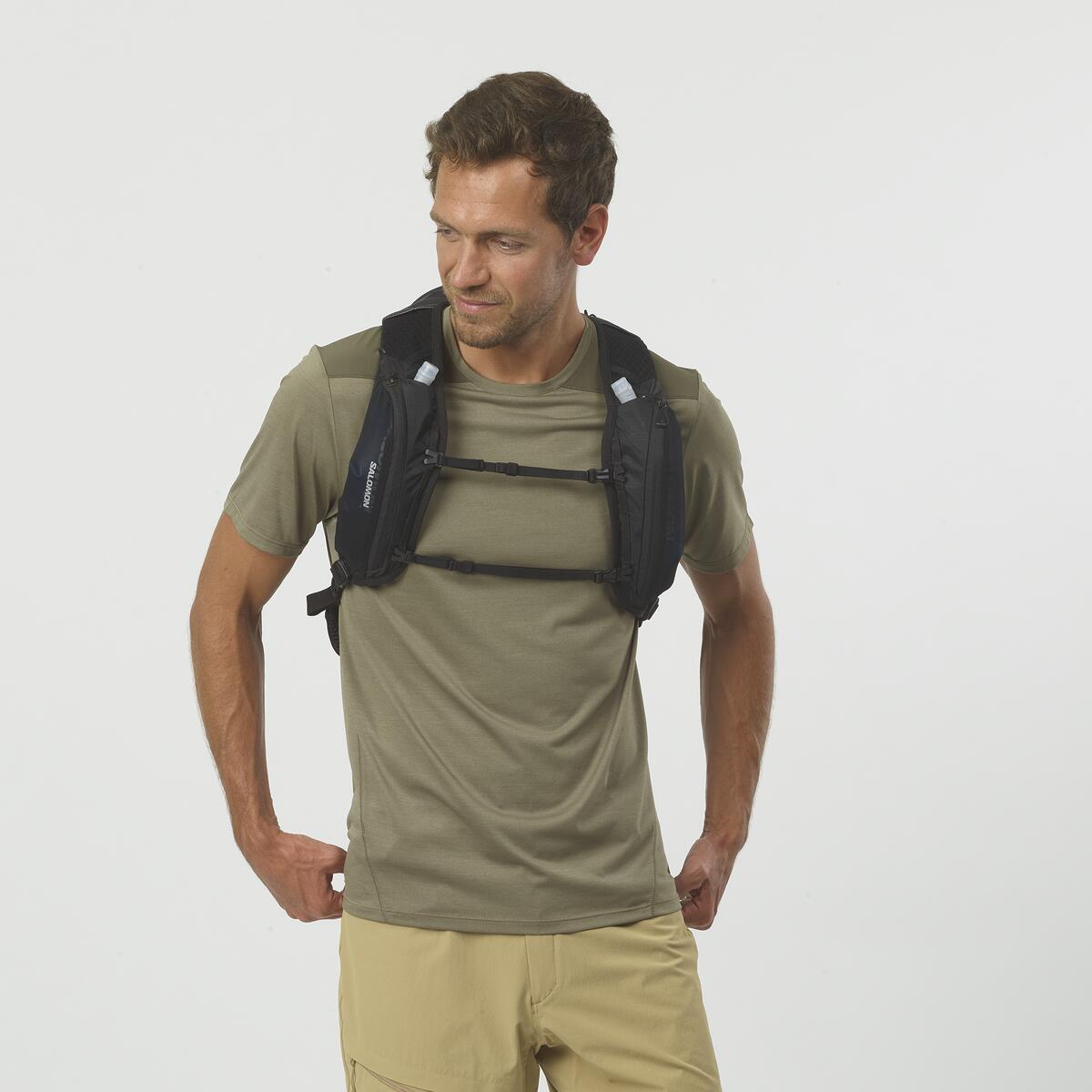 MOCHILA XT 10 SENDERISMO UNISEX NEGRO - SALOMON - 4