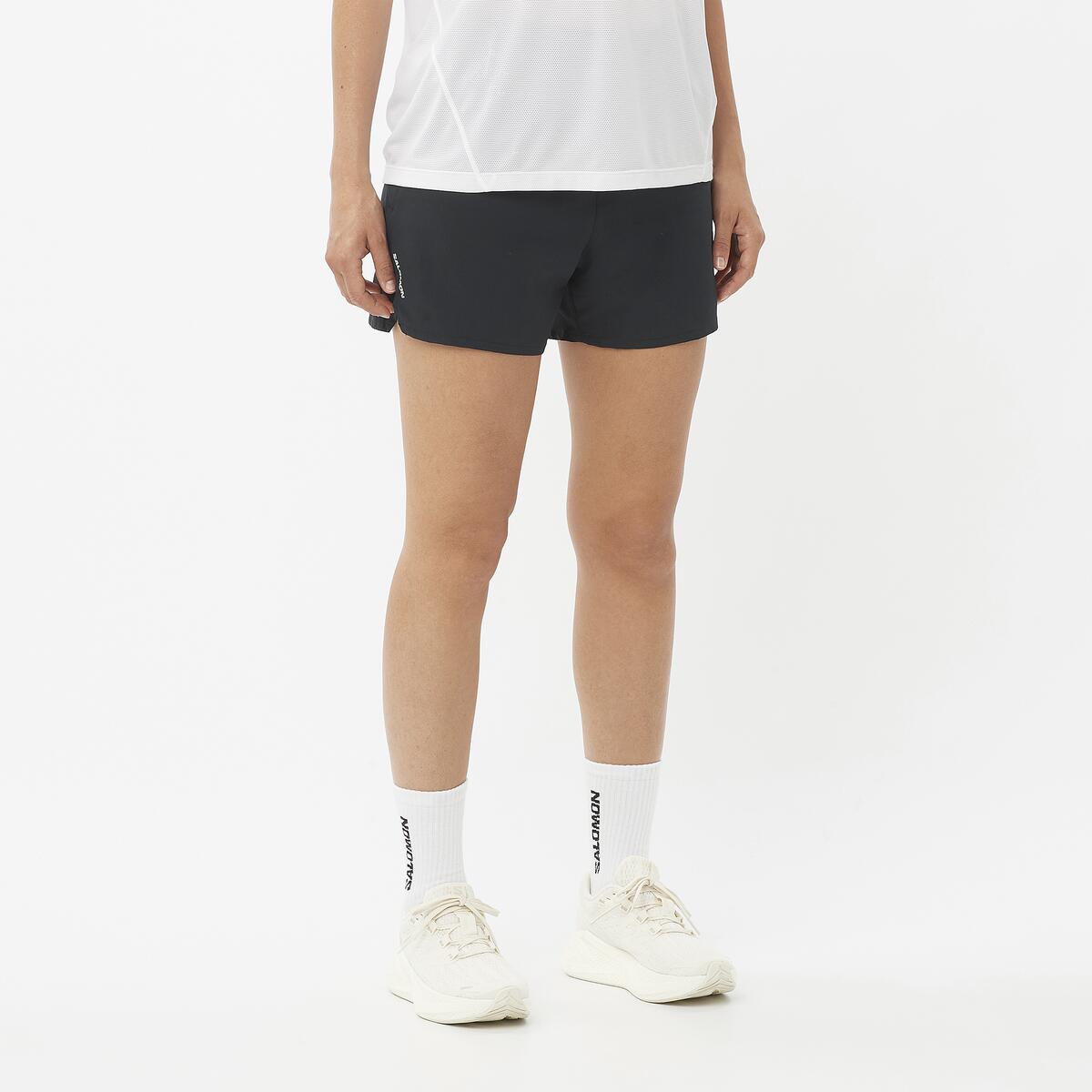 SHORTS DE RUNNING SHAKEOUT CORE 4 MUJER - SALOMON - 1