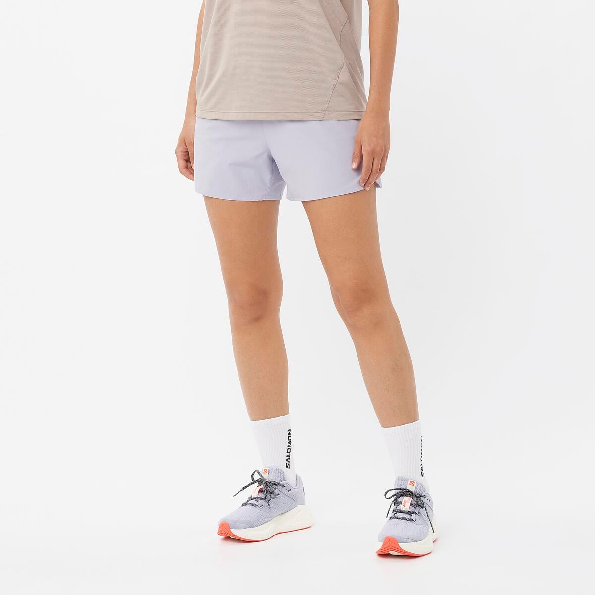 SHORTS DE RUNNING SHAKEOUT CORE 4 MUJER - SALOMON - 1