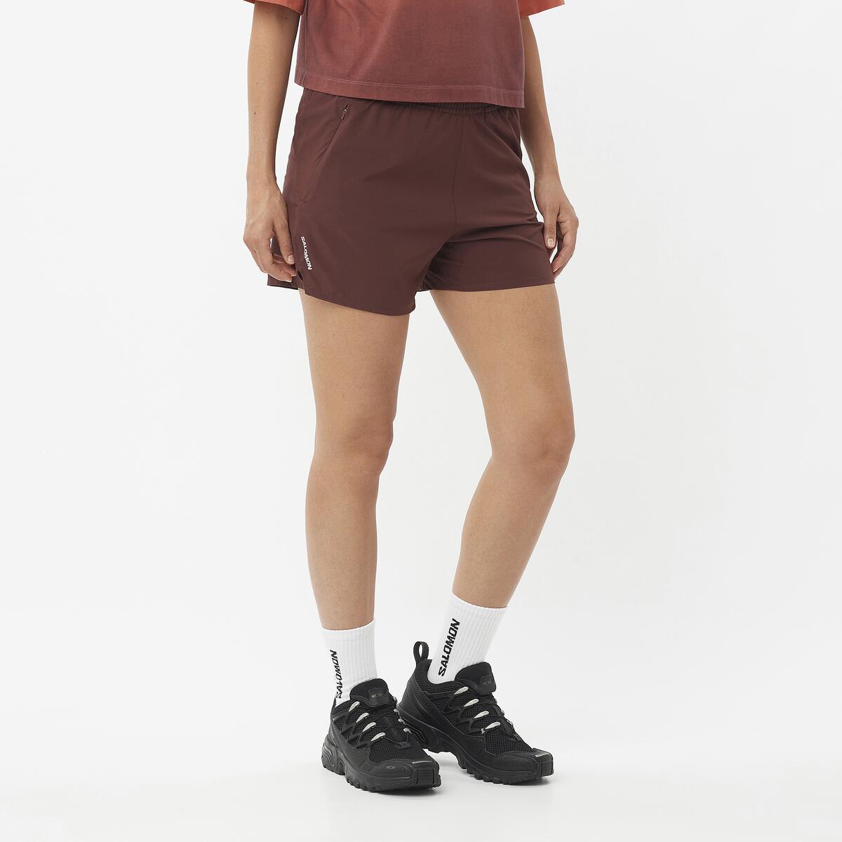 SHORTS DE RUNNING SHAKEOUT CORE 4 MUJER - SALOMON - 1