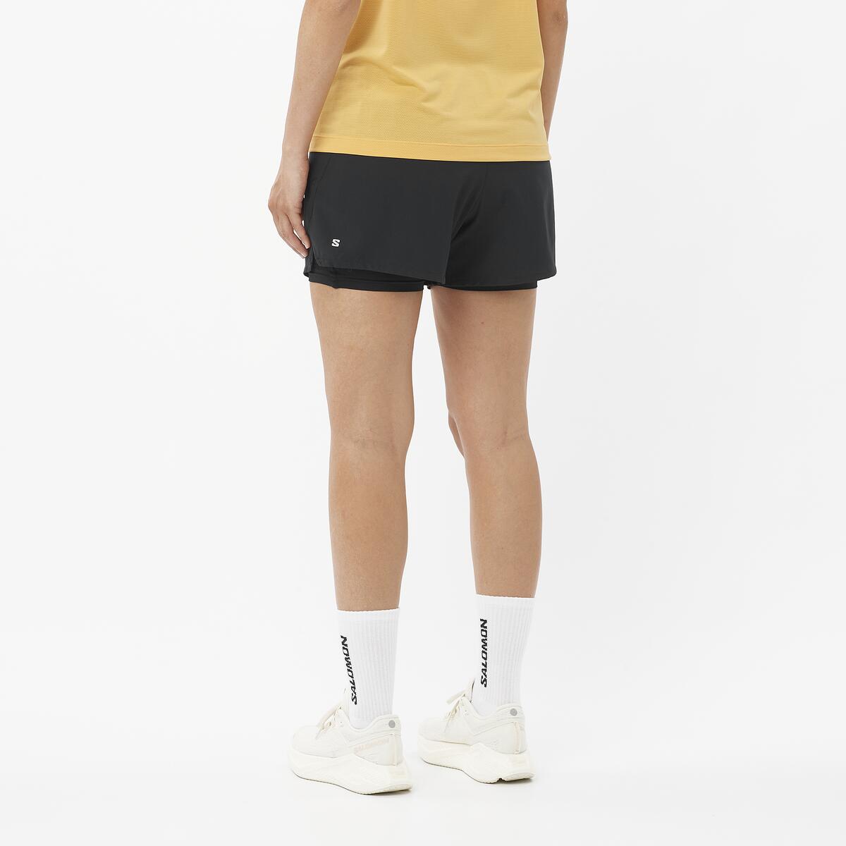 SHORTS DE RUNNING SHAKEOUT 4 CORE 2EN1 MUJER - SALOMON - 4