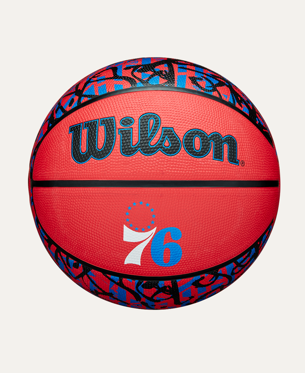 BALÓN DE BASKETBALL WILSON GRAFFITI PHILADELPHIA 76ERS #7 - 1