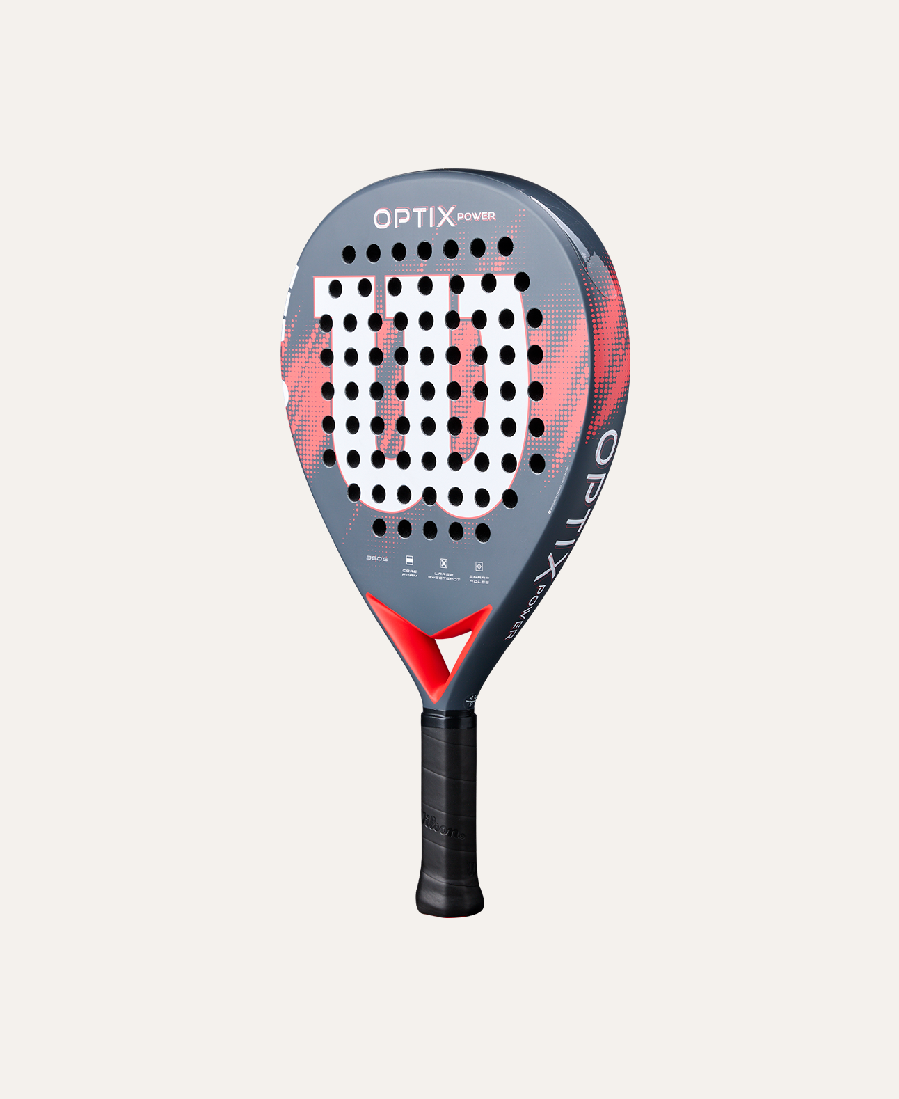 PALA DE PADEL WILSON OPTIX V2 POWER RED 2 - 3