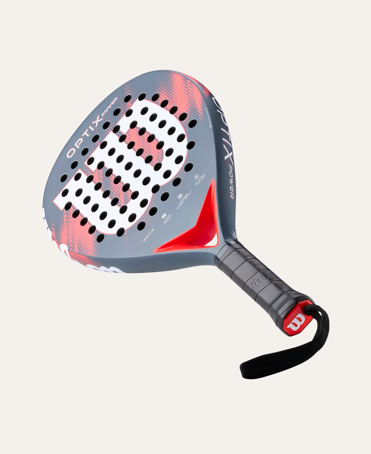 PALA DE PADEL WILSON OPTIX V2 POWER RED 2 - 4