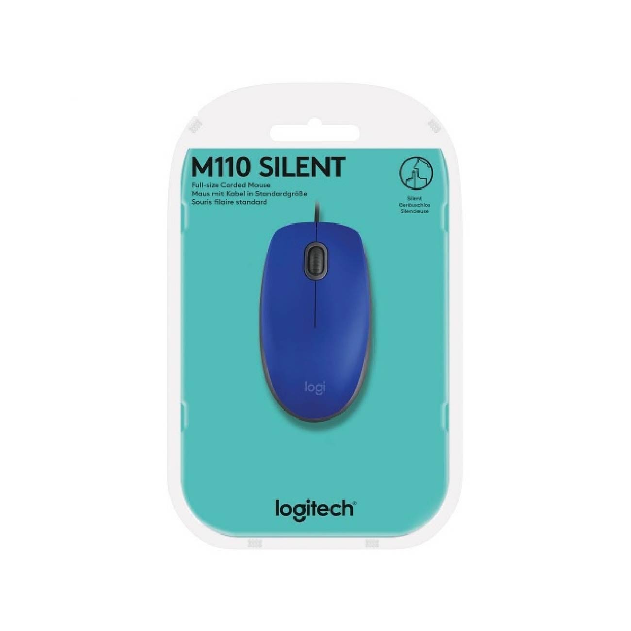 MOUSE LOGITECH M110 AZUL SILENT - 4