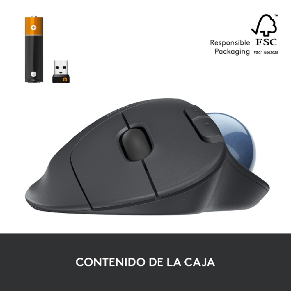 Mouse Logitech M575S Inalambrico Bluetooth Trackball - 8