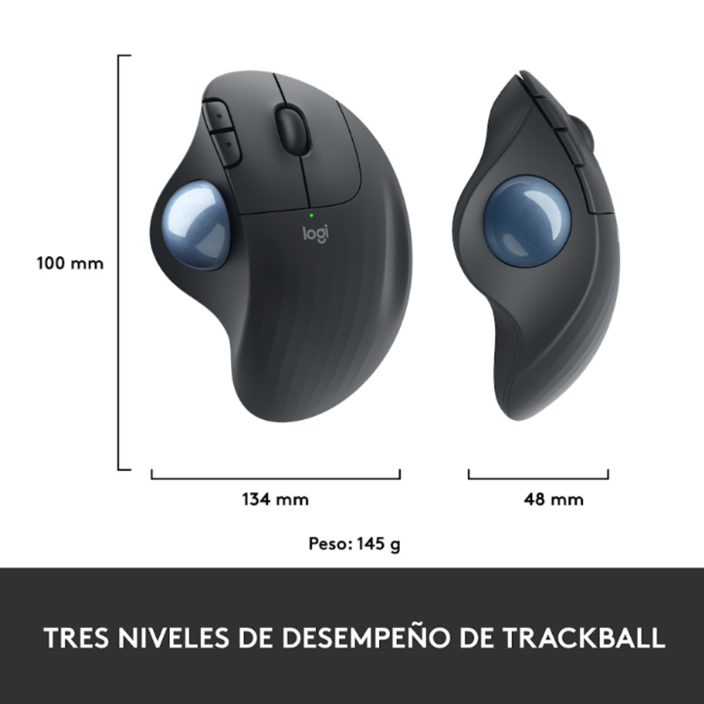 Mouse Logitech M575S Inalambrico Bluetooth Trackball - 9