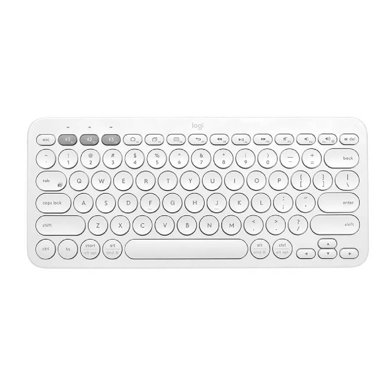 TECLADO WINDOWS Y MAC LOGITECH K380 BLUETOOTH BLANCO - 1