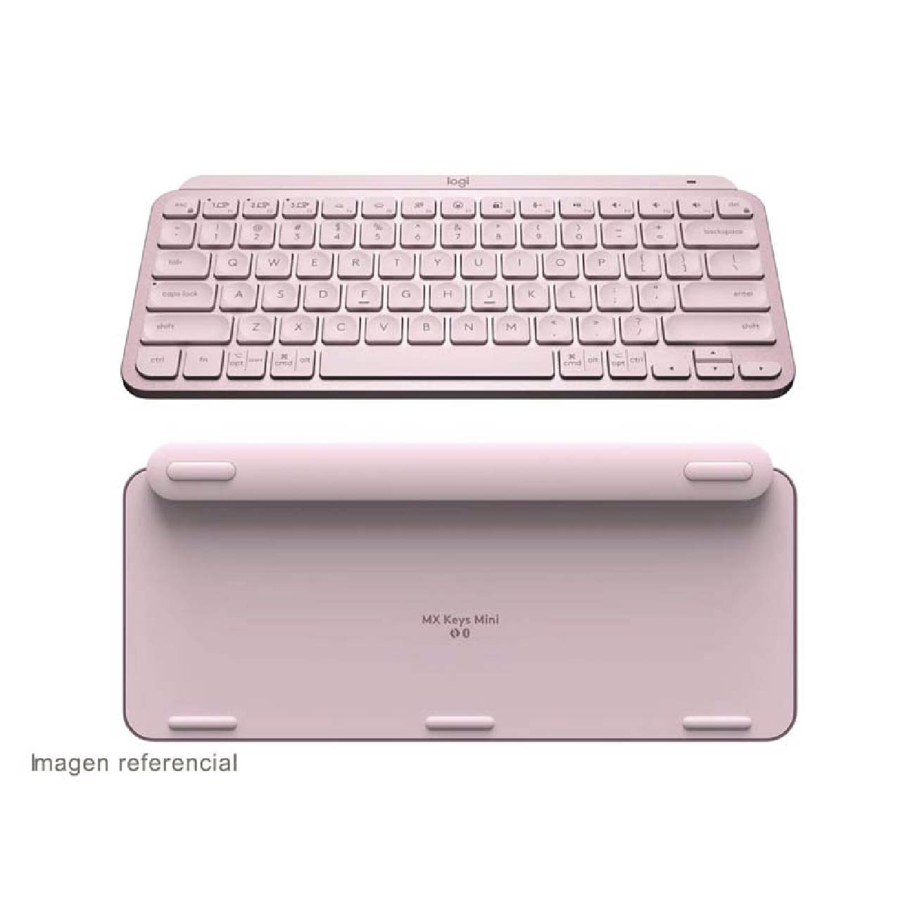 TECLADO WINDOWS MAC OS CHROME OS LINUX KERNEL INALÁMBRICO LOGITECH MX KEYS MINI MULTI-DEVICE BT ILUMINADO ROSE - 3