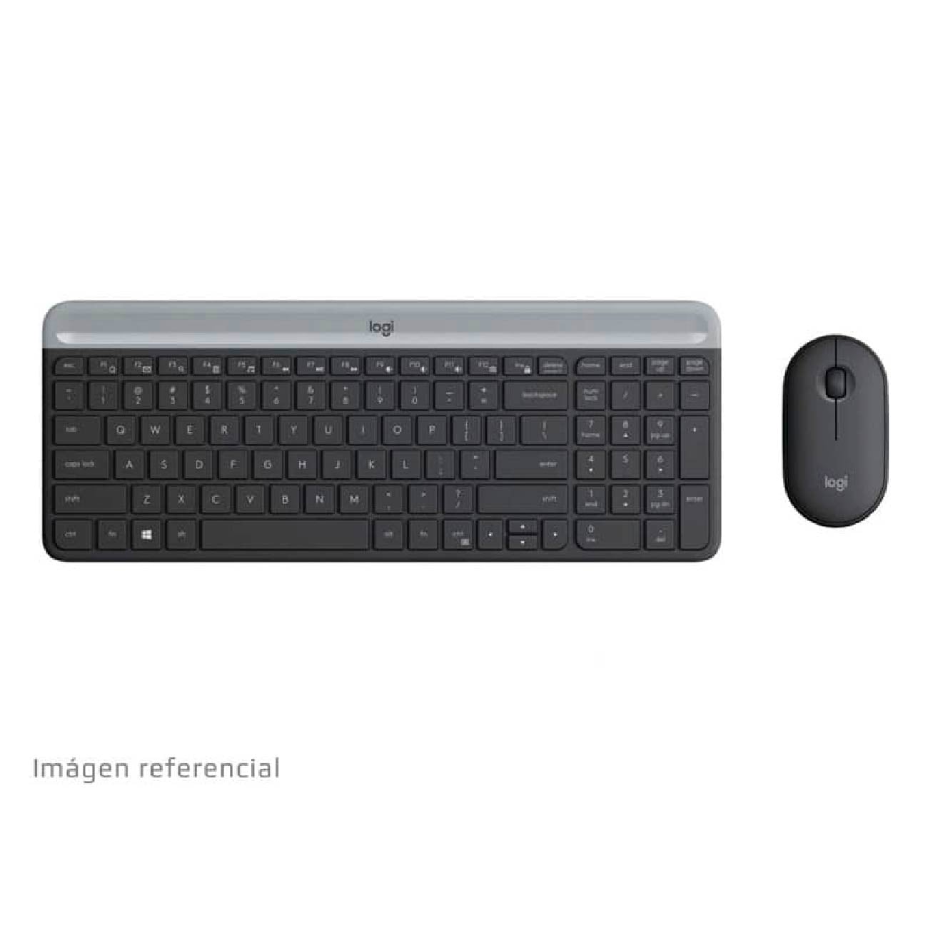 TECLADO INALÁMBRICO LOGITECH Y MOUSE MK470 WIRELESS SLIM USB BLACK - 1