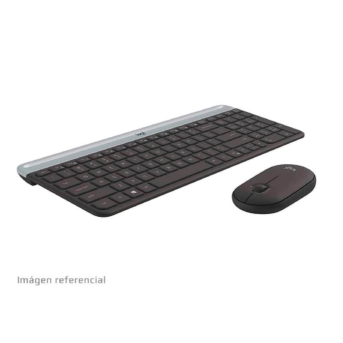 TECLADO INALÁMBRICO LOGITECH Y MOUSE MK470 WIRELESS SLIM USB BLACK - 2