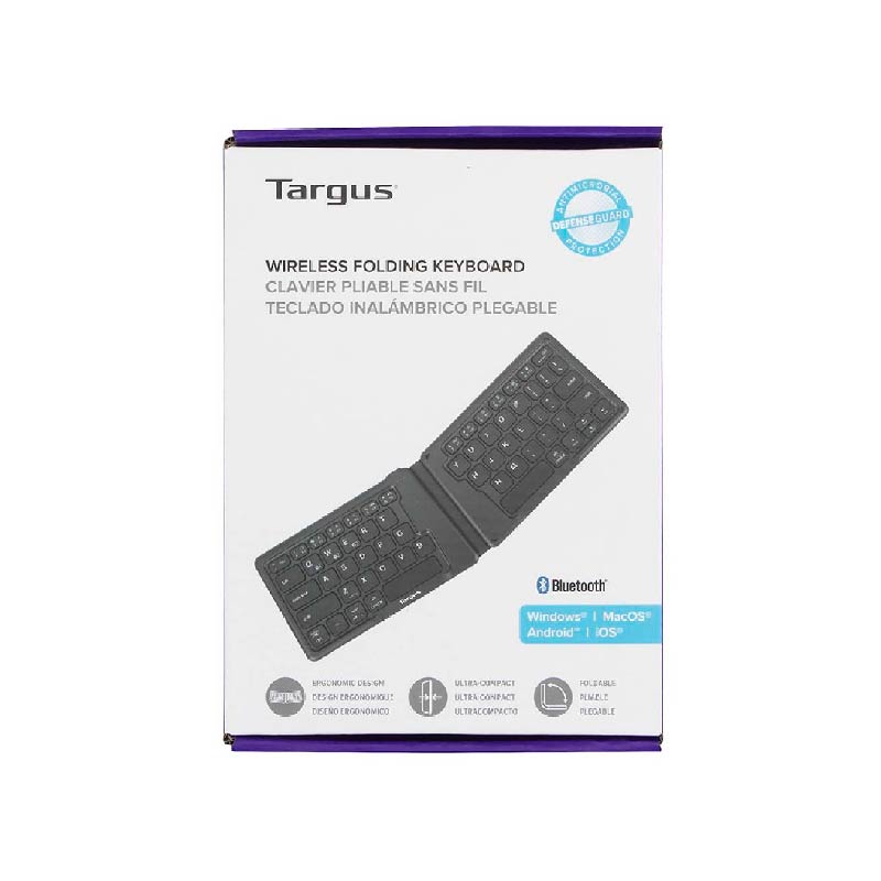 TECLADO INALÁMBRICO TARGUS AKF003US KF003 ERGONOMICO PLEGABLE BT US BLACK - 5