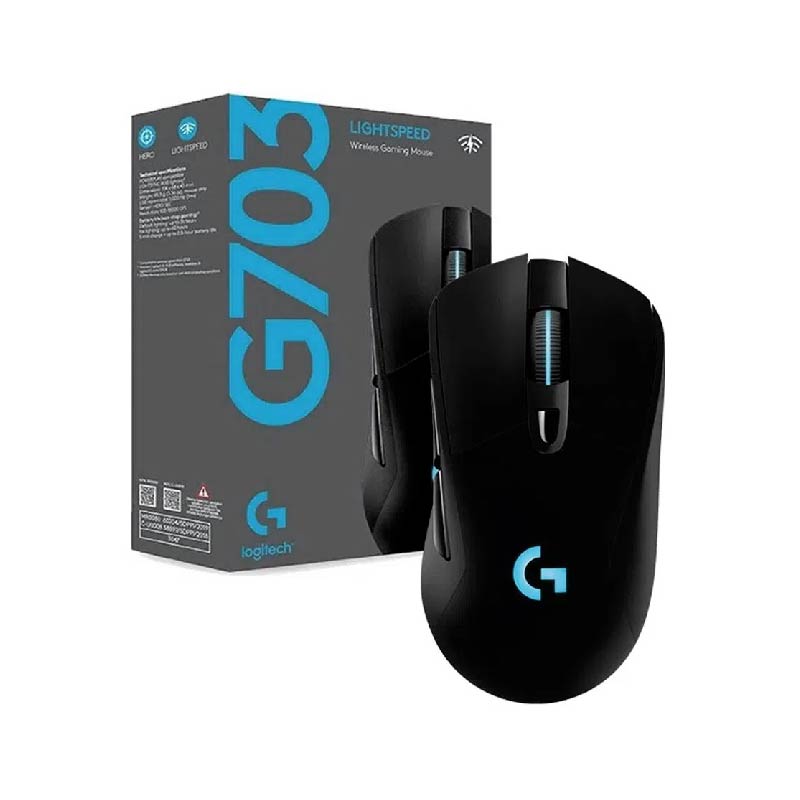 MOUSE LOGITECH G703 HERO 25K WIRELESS LIGHTSPEED RGB - 1