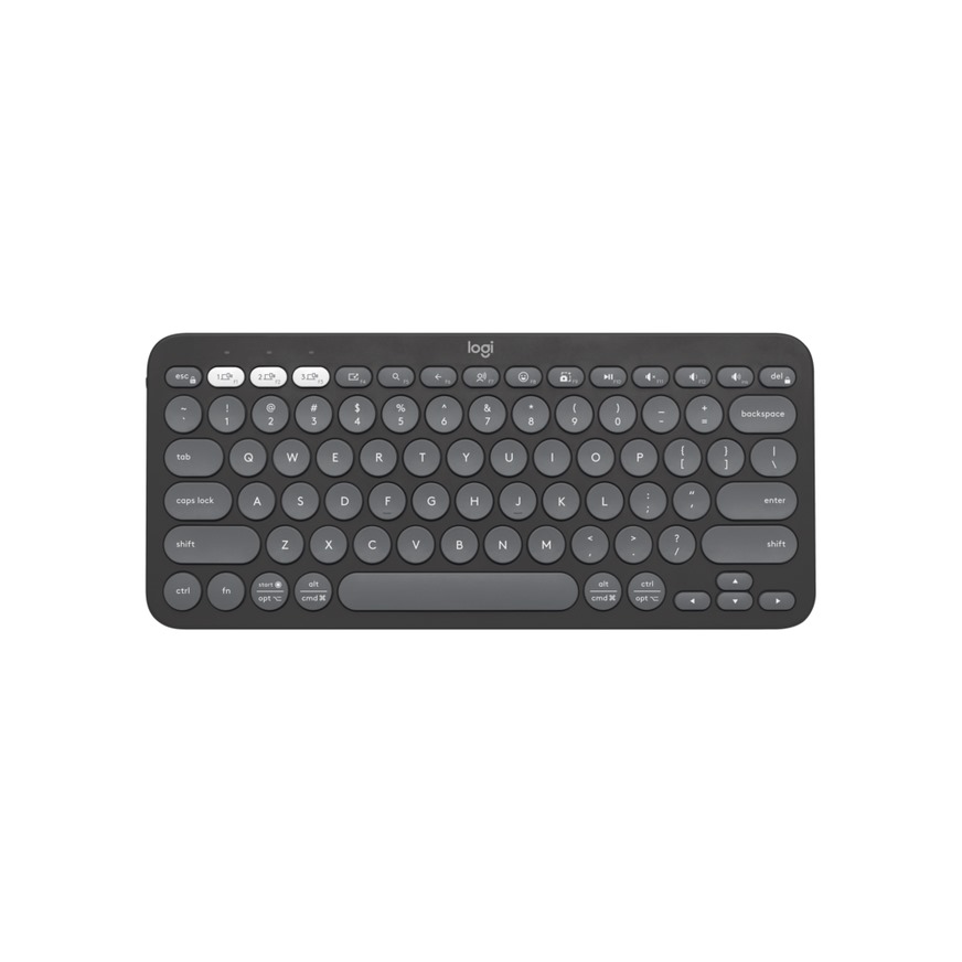TECLADOS LOGITECH PEBBLE 2 K380S BLUETOOTH/WIRELESS SP NEGRO - 1