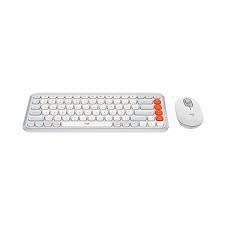 TECLADO + MOUSE LOGITECH POP ICON COMBO OFF BLANCO - 3