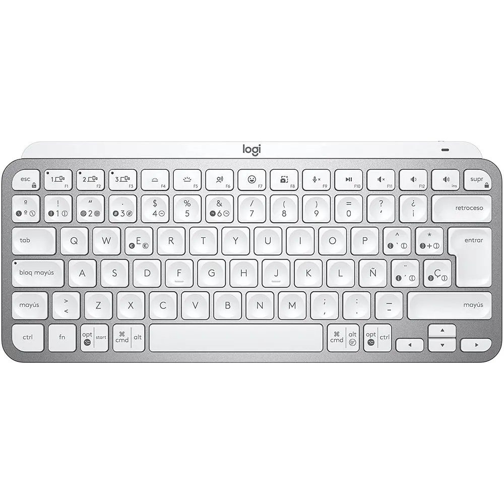 TECLADOS LOGITECH MX KEYS MINI WIRELESS BLANCO - 1