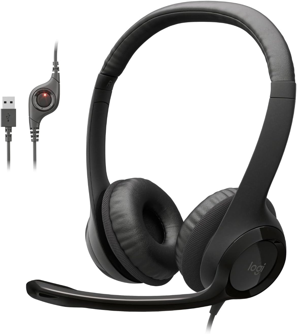 AUDIFONO CON MICROFONO LOGITECH H390 USB BLACK - 2