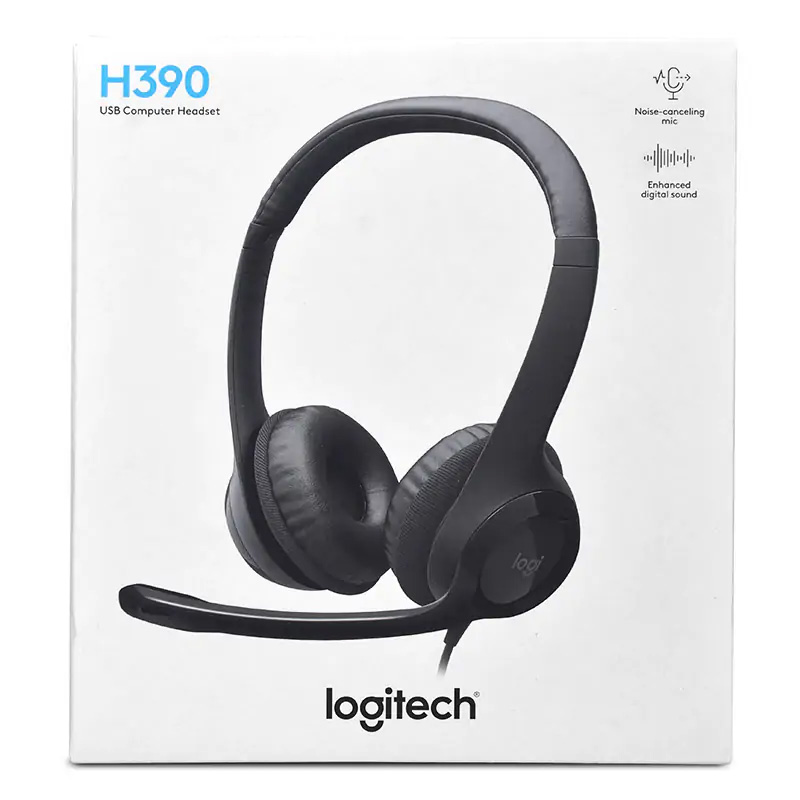AUDIFONO CON MICROFONO LOGITECH H390 USB BLACK - 3