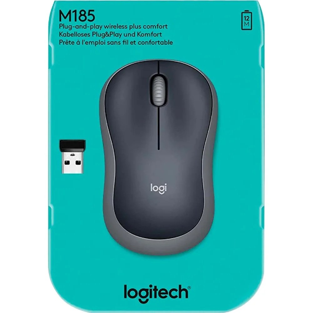 MOUSE M185 LOGITECH NEGRO - 3