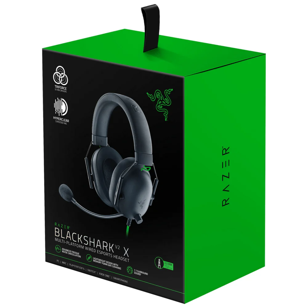 AUDIFONO RAZER BLACKSHARK V2 X NEGRO MULTIPLATAFORMA CON MICRÓFONO - 3