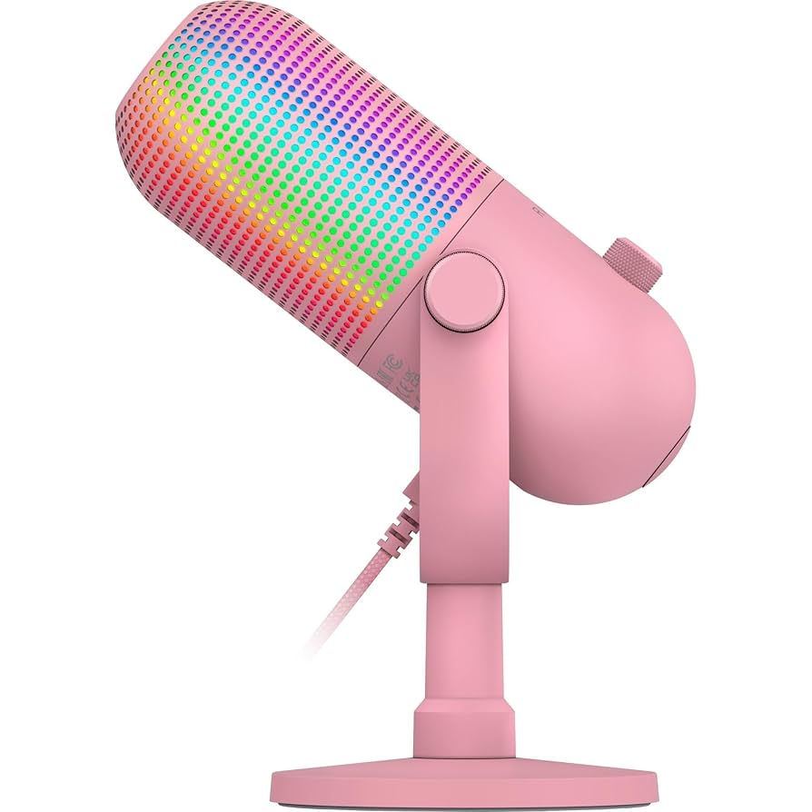 MICROFONO RAZER SEIREN V3 CHROMA ROSADO - 2