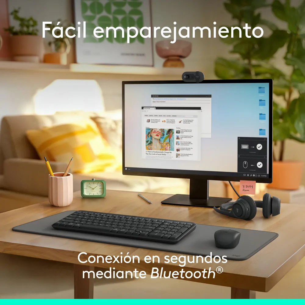 TECLADO INALÁMBRICO BLUETOOTH LOGITECH K250 NEGRO - 2