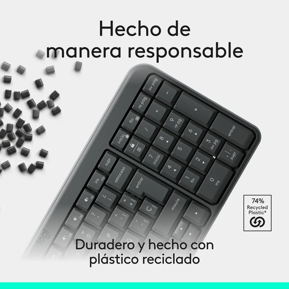 TECLADO INALÁMBRICO BLUETOOTH LOGITECH K250 NEGRO - 6